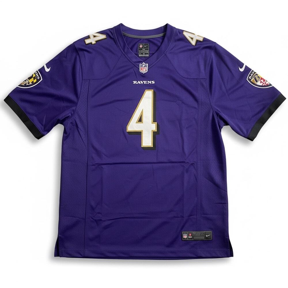 NFL Nike Engineered Balt. Ravens#4 Flowers Football Purple Jersey Adult XXL(NWT)